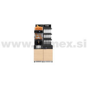 VERSATILE STAR All-In-One Slim juicer with Bottle Rack Juice Corner Oiled Oak VERSATILE STAR All-In-One Slim juicer
